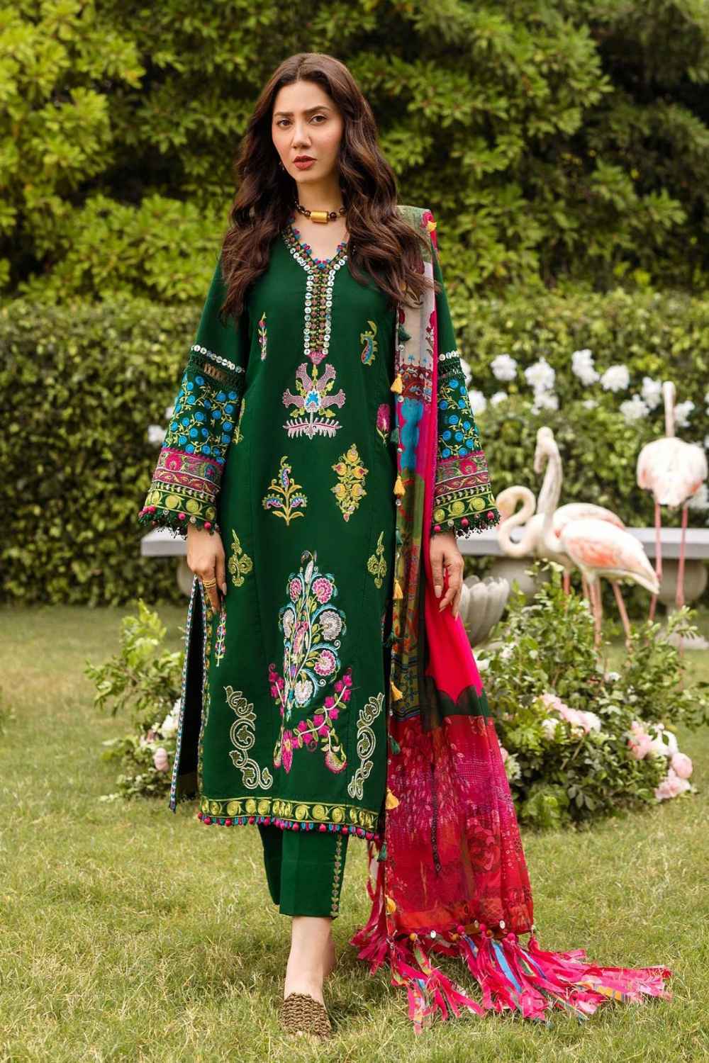 3 Piece Unstiched Embroidery Dhanak