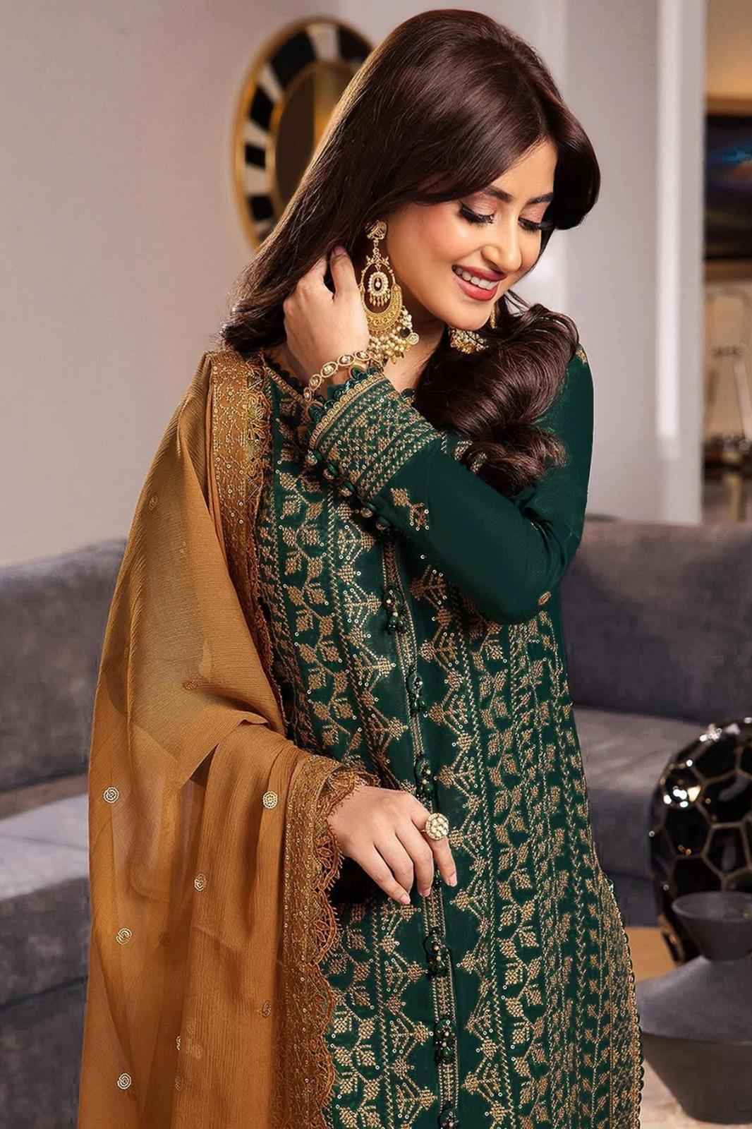 3 Piece Unstiched Embroidery Dhanak