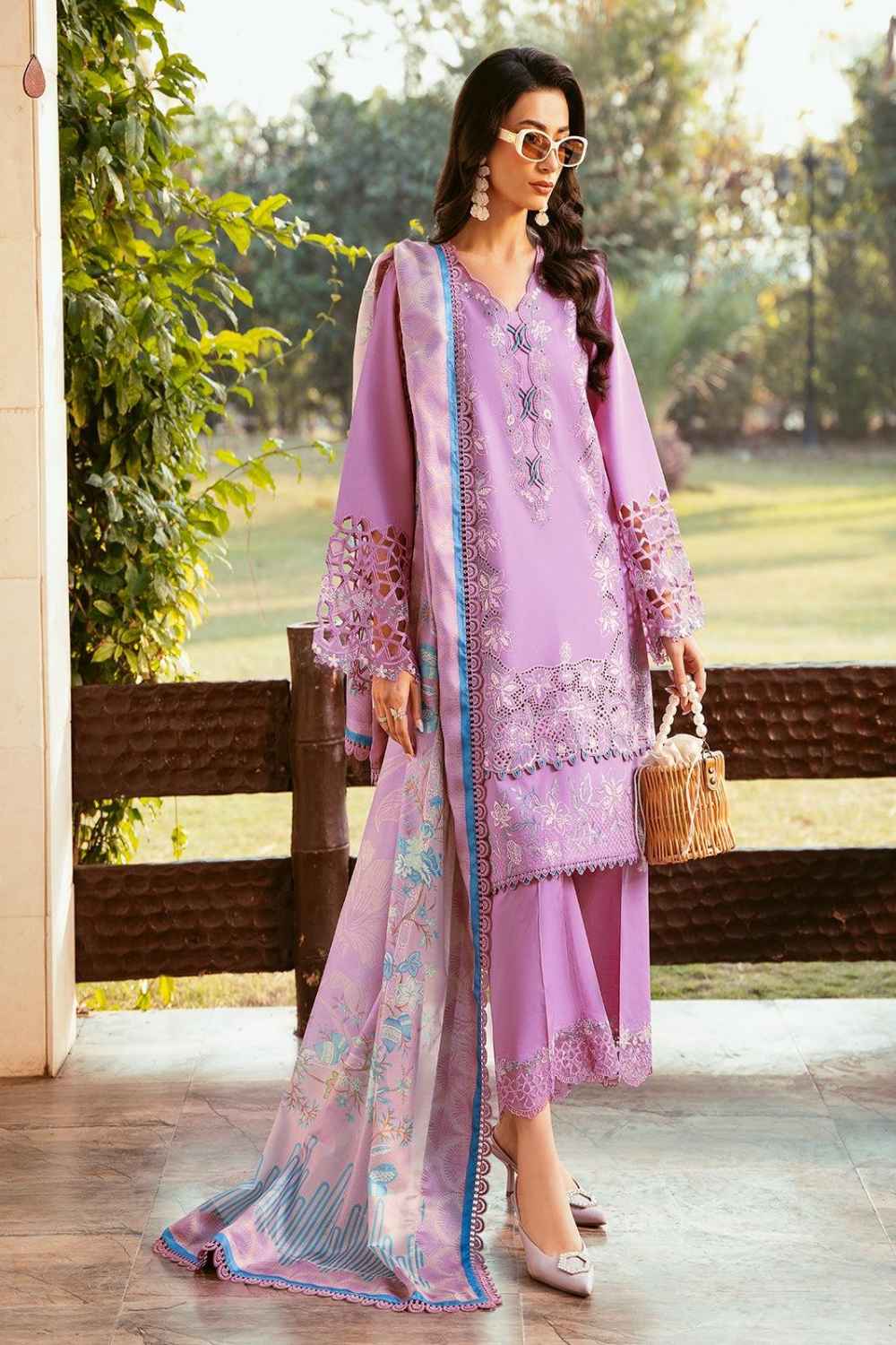 3 Piece Unstiched Embroidery Dhanak