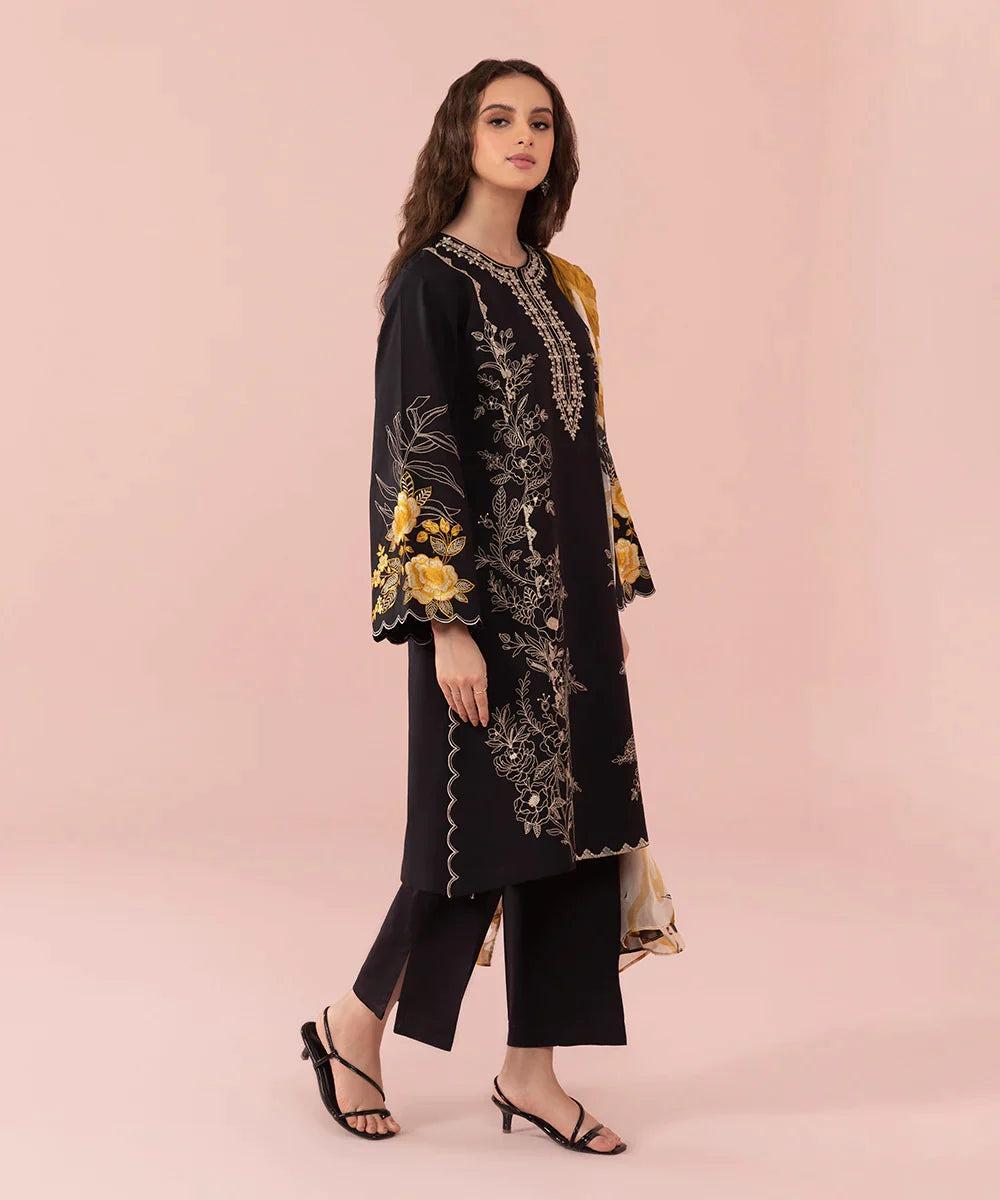 3 Piece Unstiched Embroidery Dhanak