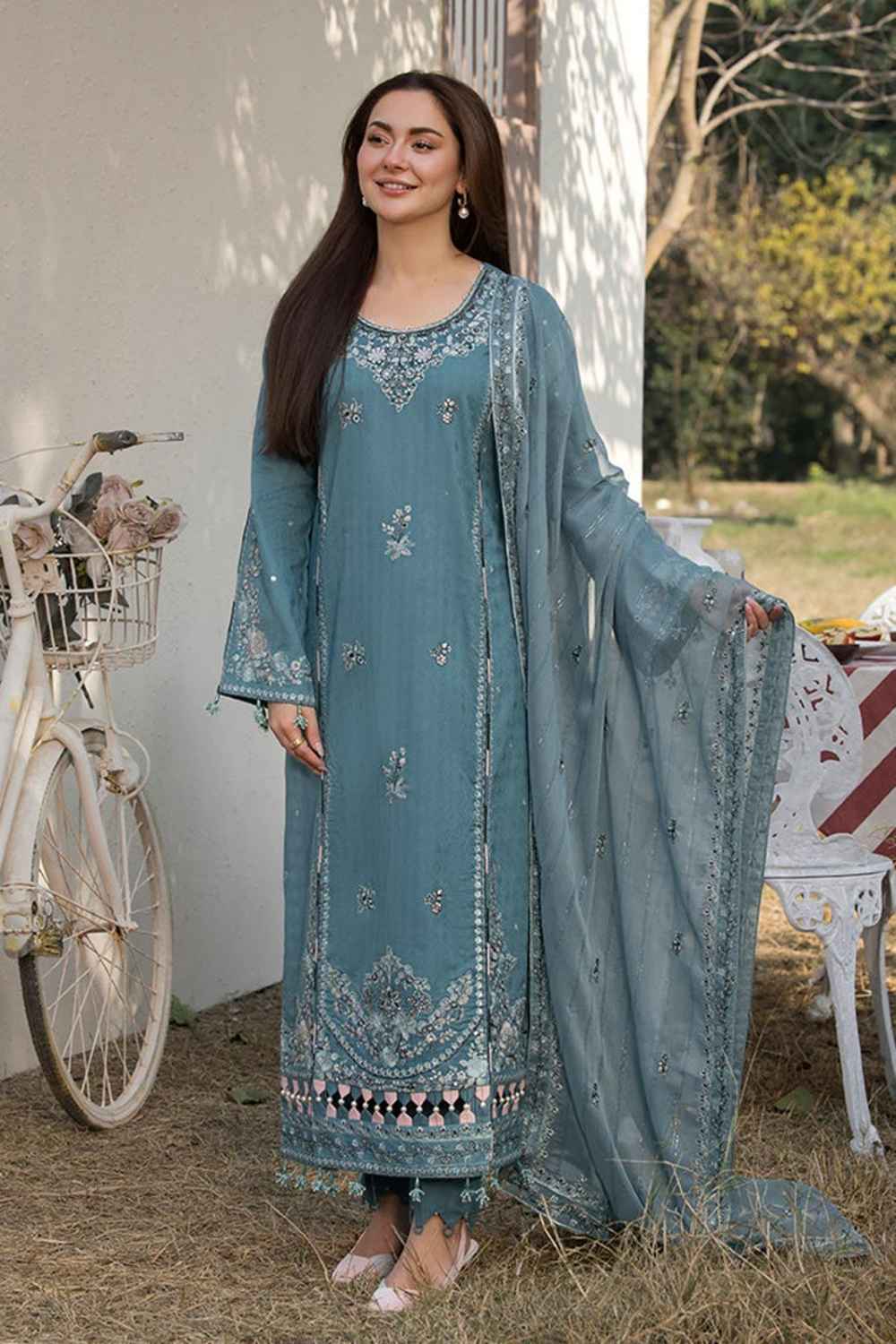 3 Piece Unstiched Embroidery Dhanak-113