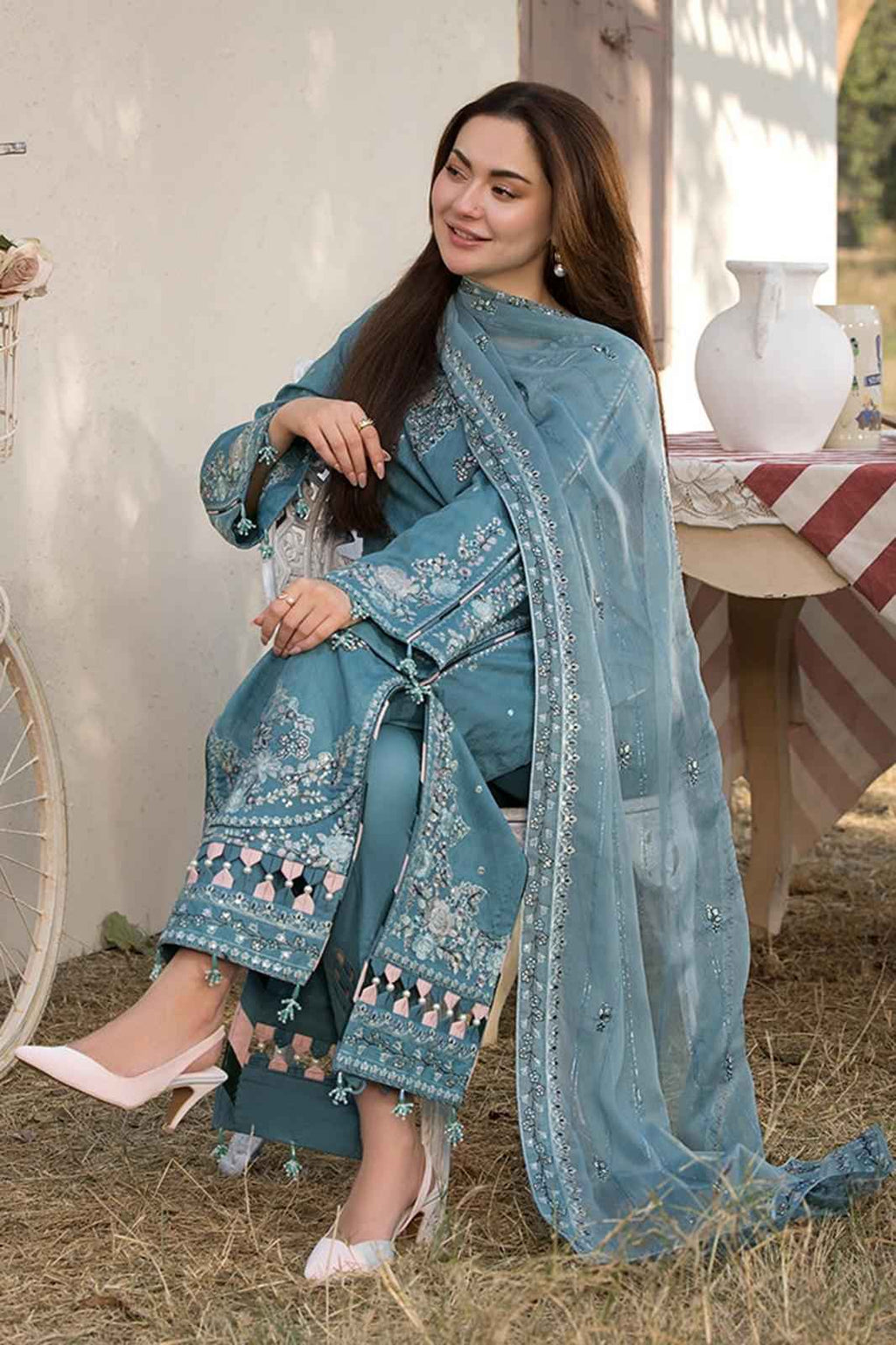 3 Piece Unstiched Embroidery Dhanak-113