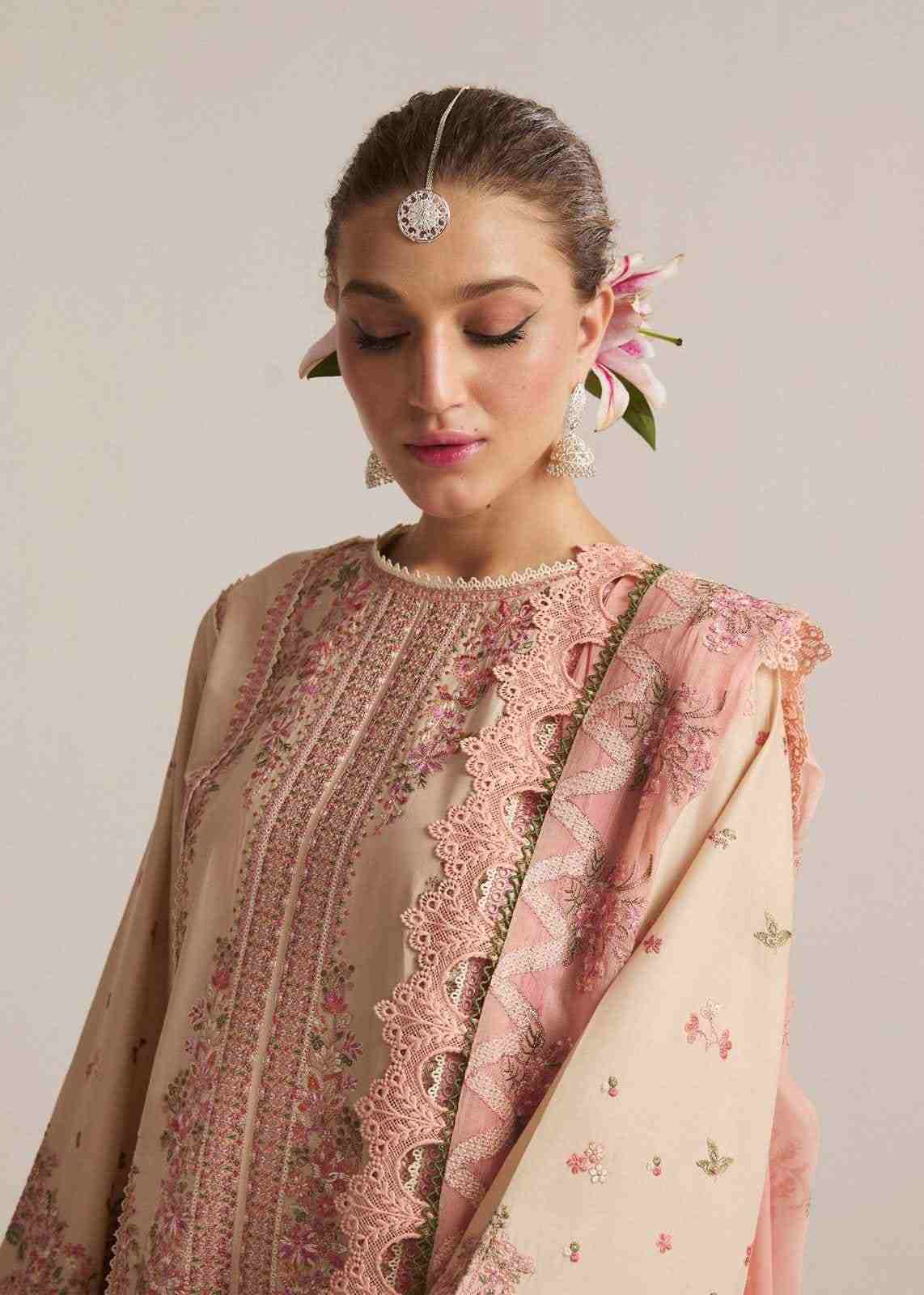 3 Piece Unstiched Embroidery Dhanak
