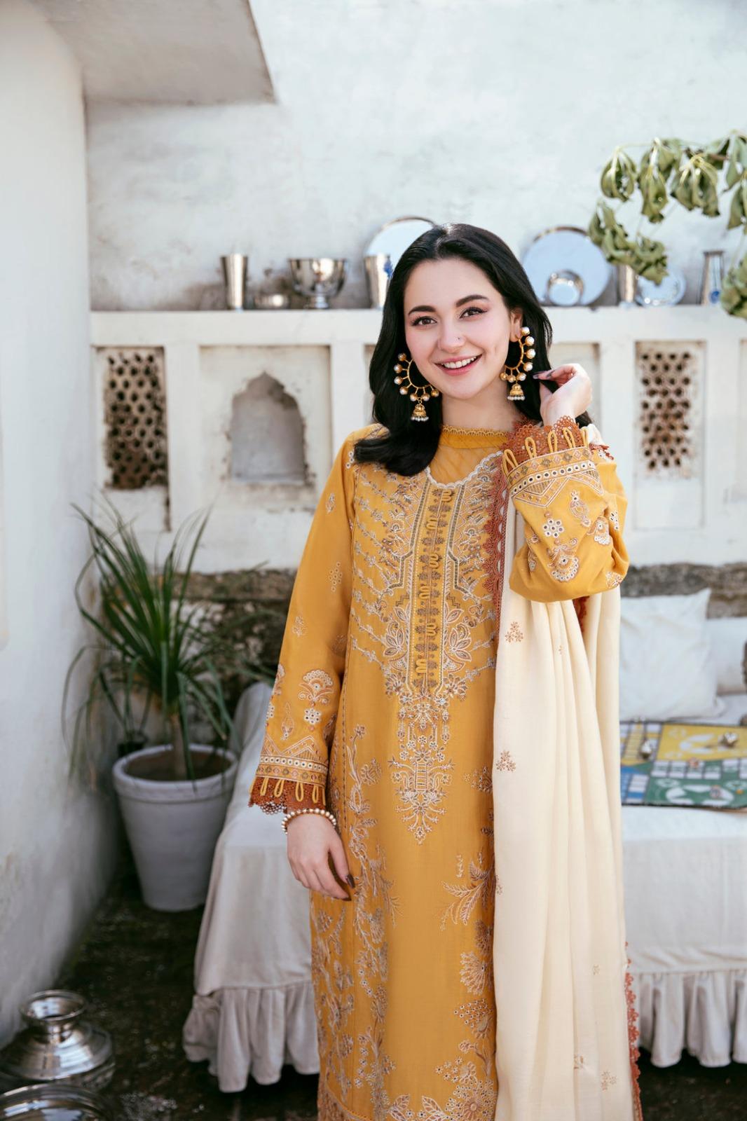 3 Piece Unstiched Embroidery Dhanak