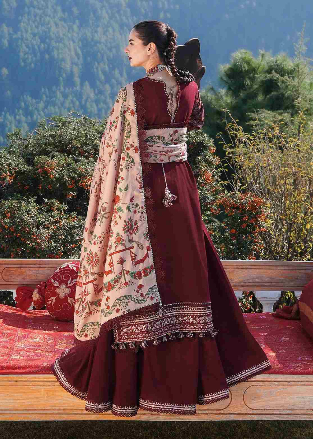 3 Piece Unstiched Embroidery Dhanak