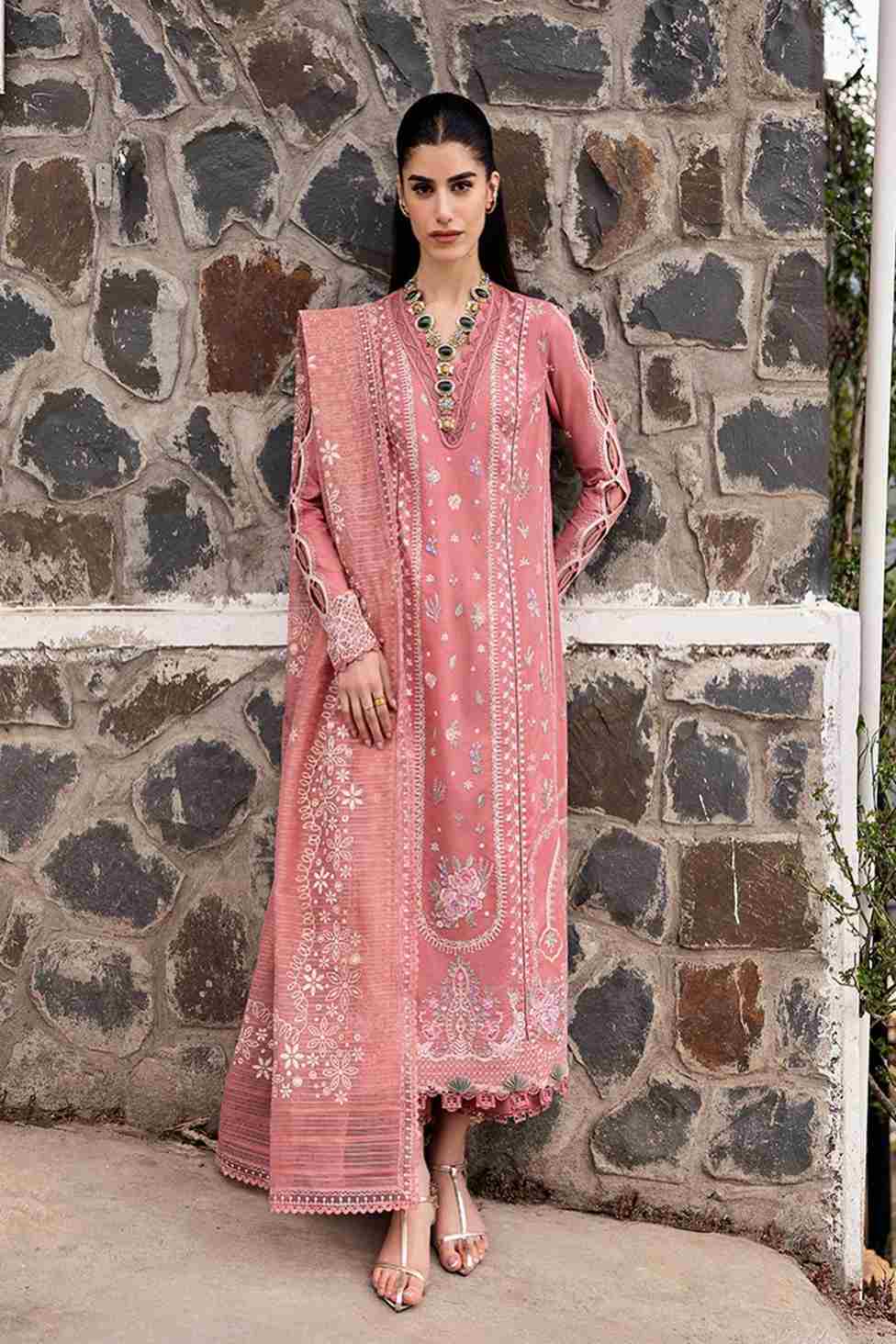 3 Piece Unstiched Embroidery Dhanak