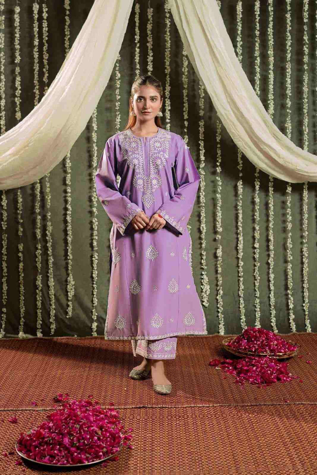 2 Piece Unstiched Embroidery Dhanak