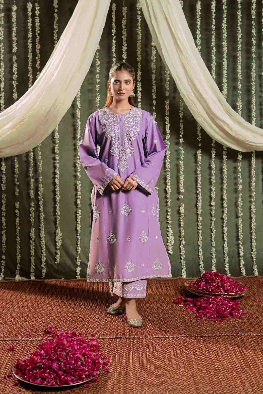 2 Piece Unstiched Embroidery Dhanak