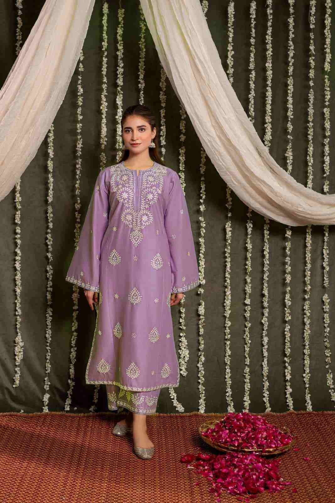 2 Piece Unstiched Embroidery Dhanak