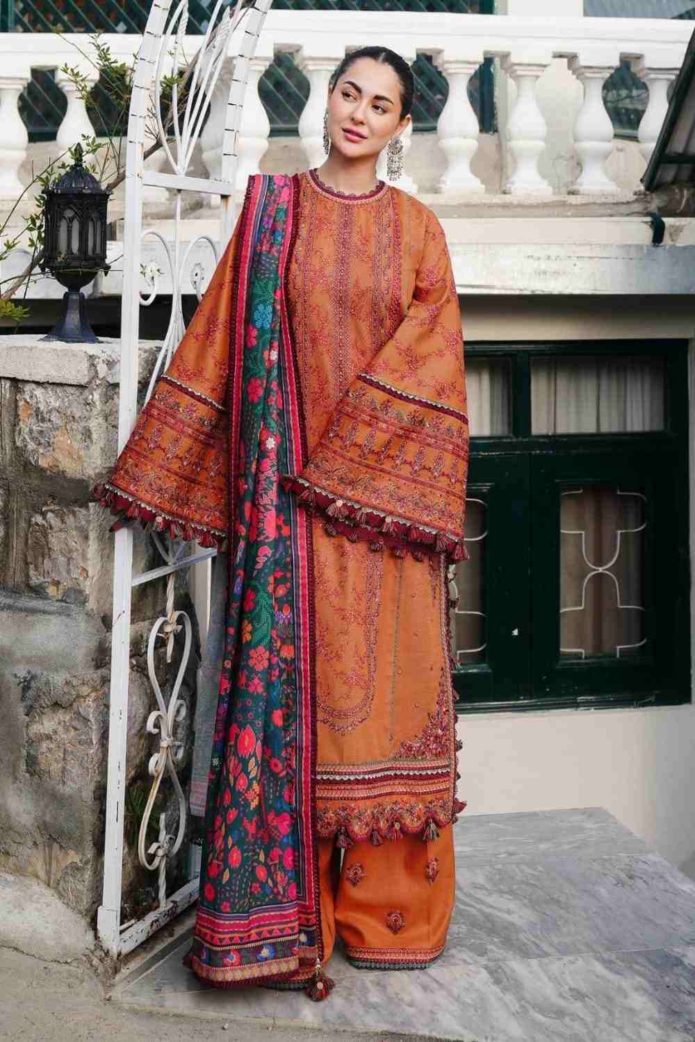 3 Piece Unstiched Embroidery Dhanak