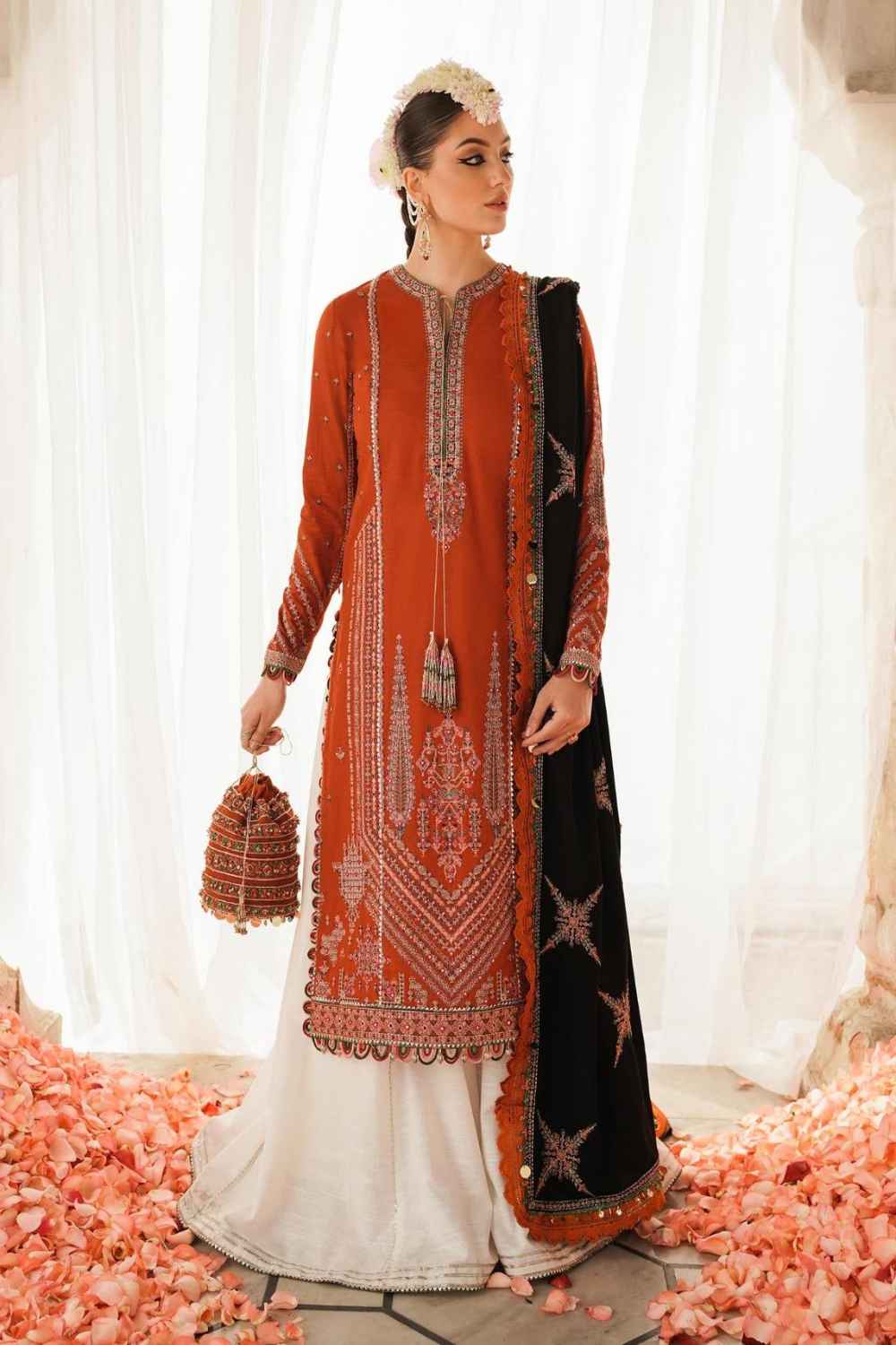 3 Piece Unstiched Embroidery Dhanak