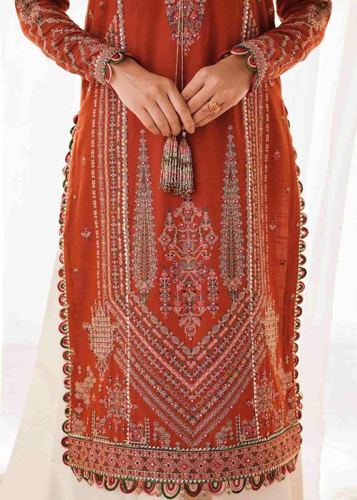 3 Piece Unstiched Embroidery Dhanak