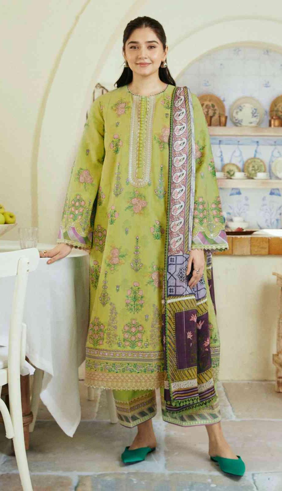 3 Piece Unstiched Embroidery Dhanak