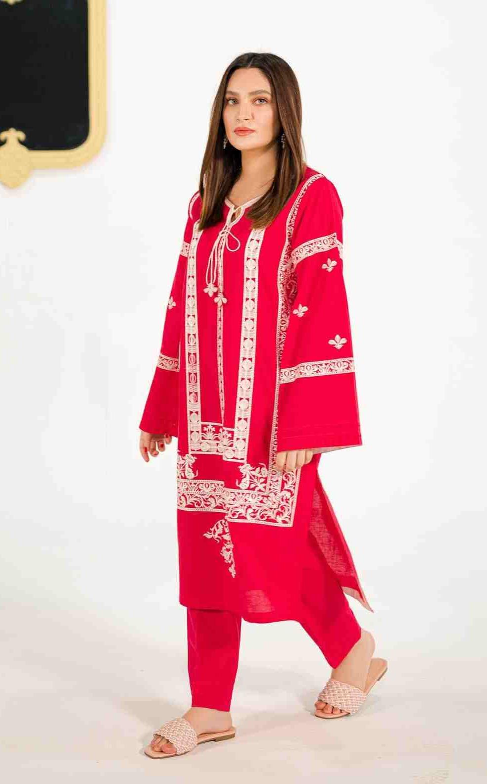 3 Piece Unstiched Embroidery Dhanak